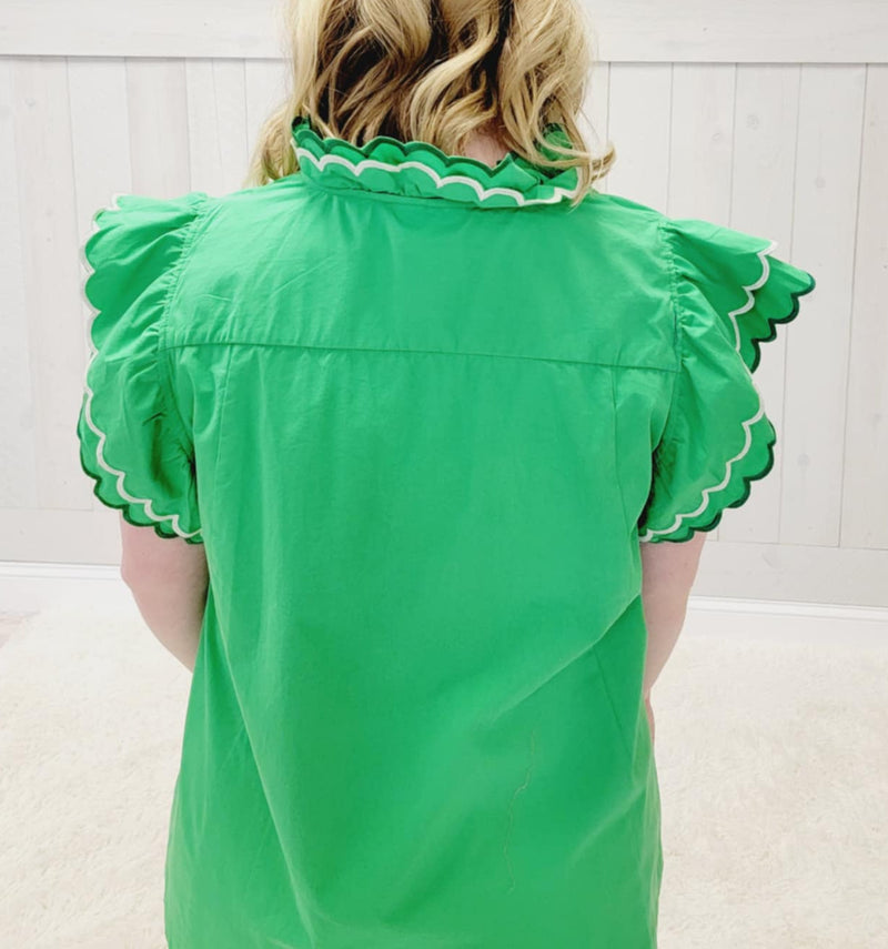 Kelly Green Plus Size Top - Mini Mee Boutique