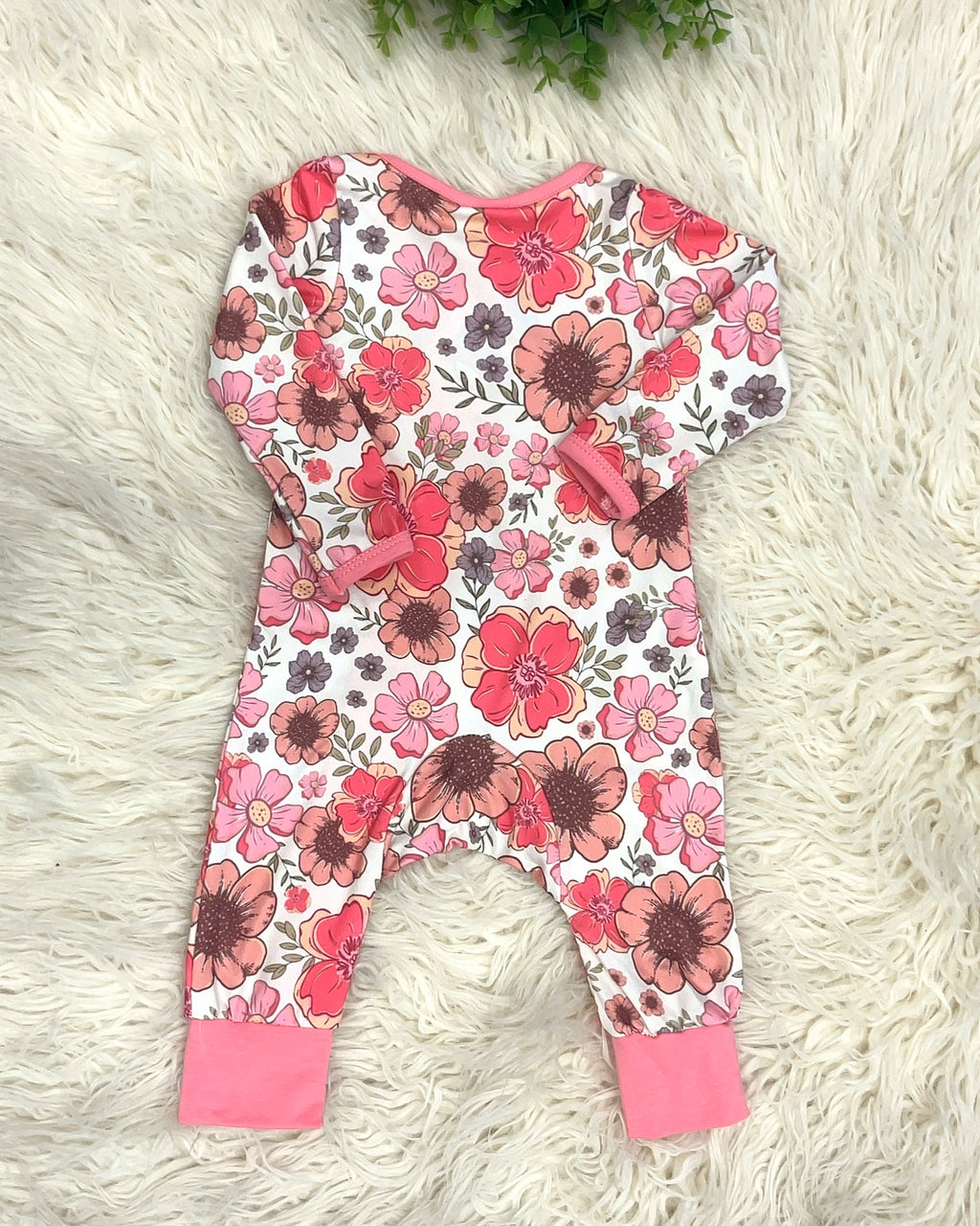 Bright Fall Floral - Girls Sleeper - by Mini Mee - True to Size