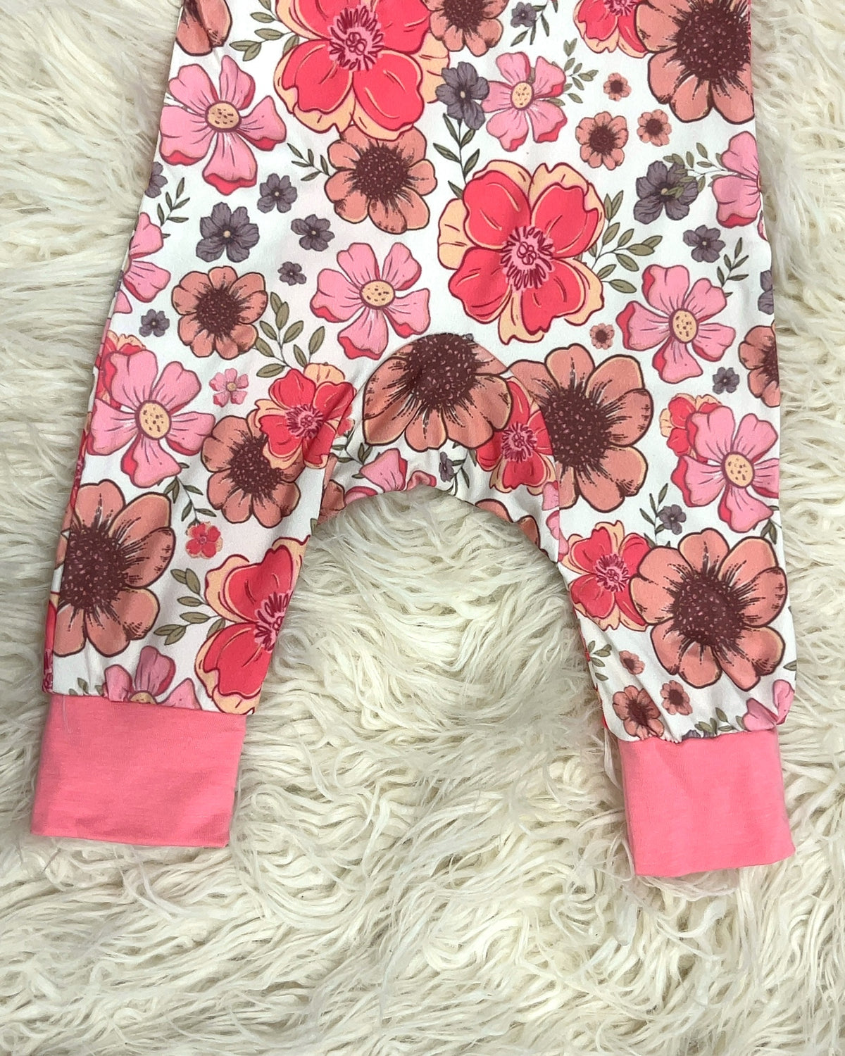 Bright Fall Floral - Girls Sleeper - by Mini Mee - True to Size