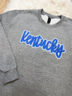 Royal Blue Polka Dots Kentucky - Women’s Sweatshirt Top - by Gildan - True to Size
