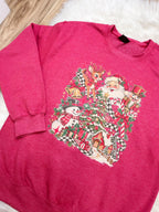 Vintage Christmas - Women’s Sweatshirt Top - by Gildan - True to Size