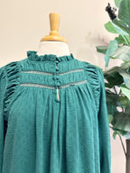 Green Button Up - Women’s Dress - by Umgee - True to Size