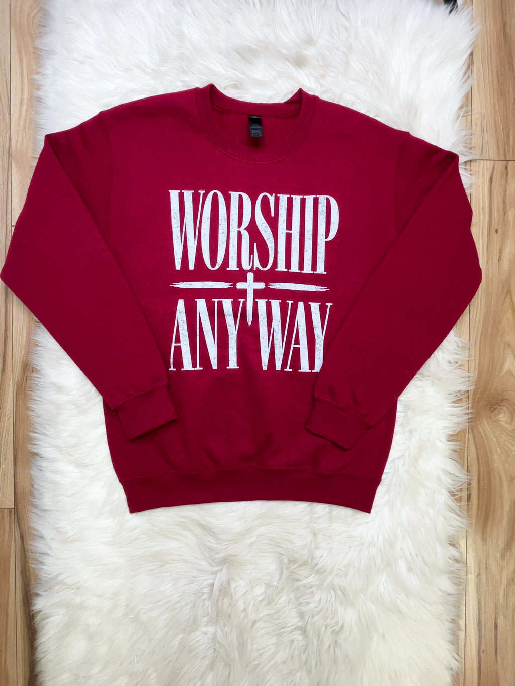 Worship Any Way - Women’s Sweatshirt Top - by Gildan - True to Size