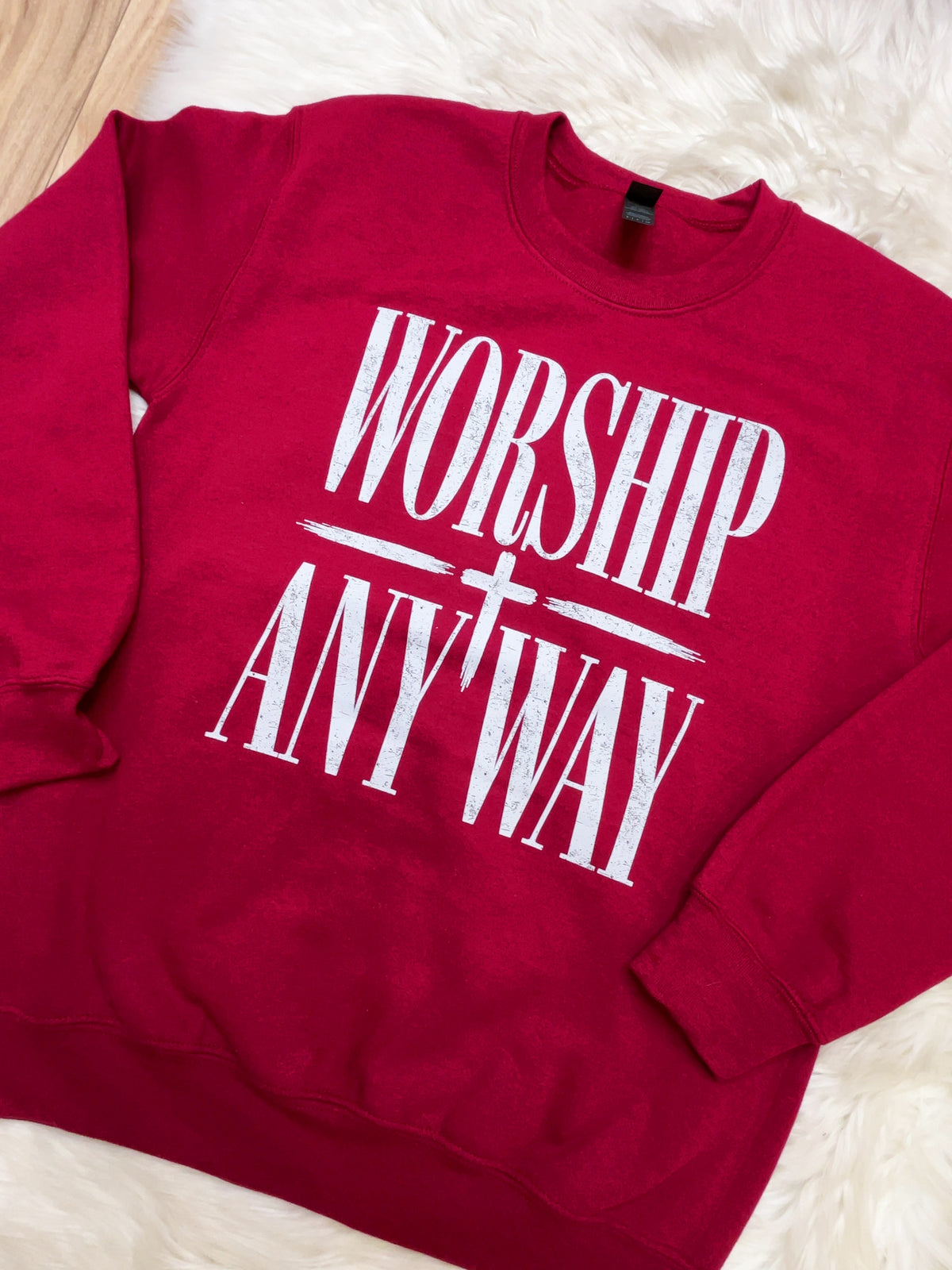 Worship Any Way - Women’s Sweatshirt Top - by Gildan - True to Size