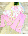 Gingerbread Candy Canes - Girls Pants Outfit - by Mini Mee - True to Size