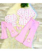 Gingerbread Candy Canes - Girls Pants Outfit - by Mini Mee - True to Size