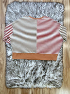 Vintage Stripe Thumbhole Knit - Women’s Blouse Top - by LovLov - Loose Fit