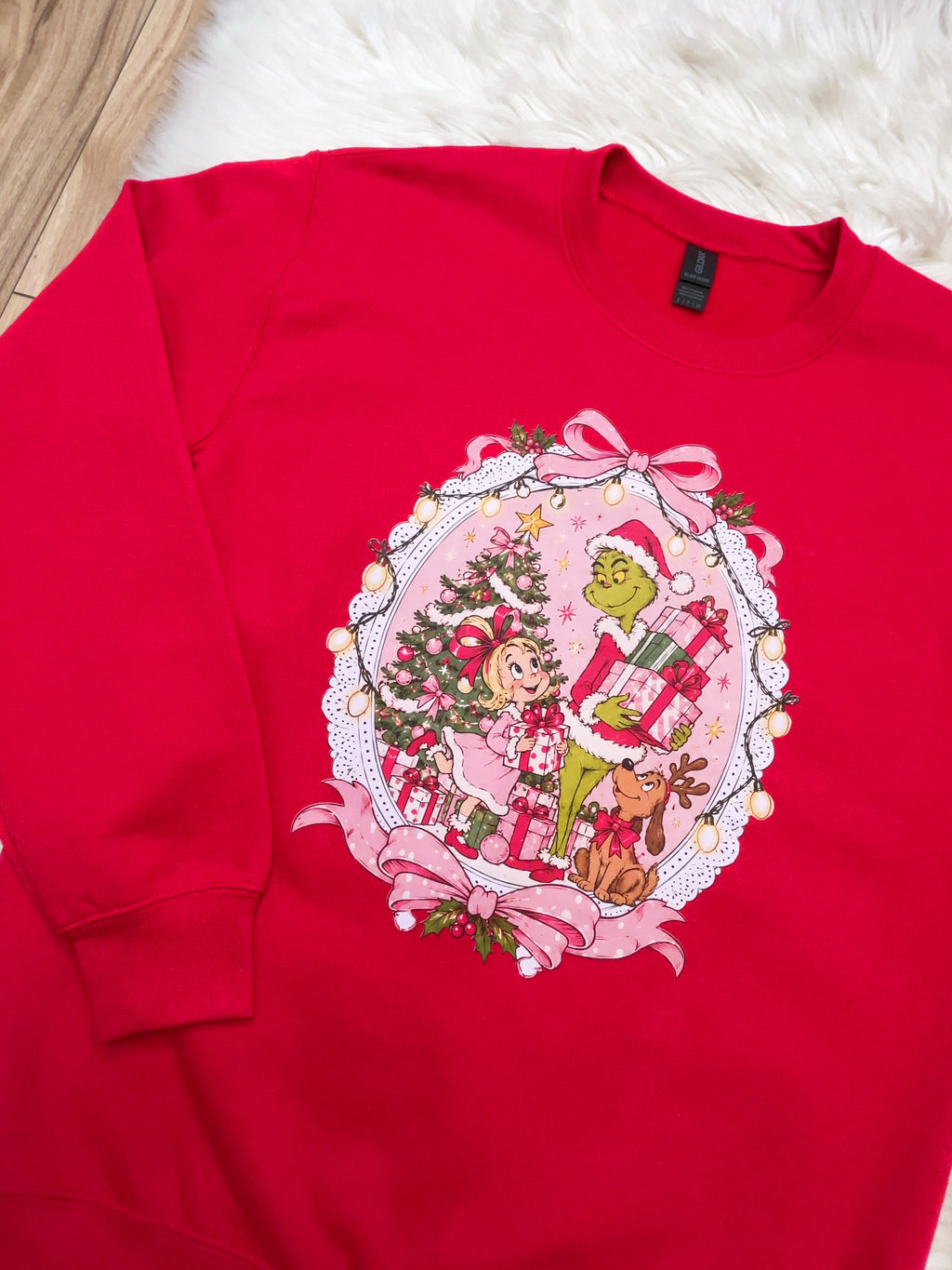 Grinch Christmas - Women’s Sweatshirt Top - by Gildan - True to Size