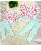 Bow Lace - Girls Pants Outfit - by Mini Mee - True to Size