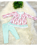 Bow Lace - Girls Pants Outfit - by Mini Mee - True to Size