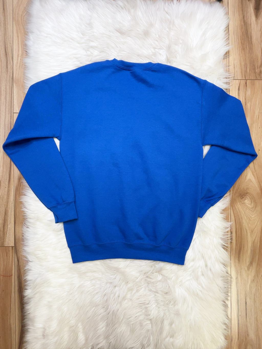 Royal Blue Checkered Cats - Women’s Sweatshirt Top - by Gildan - True to Size