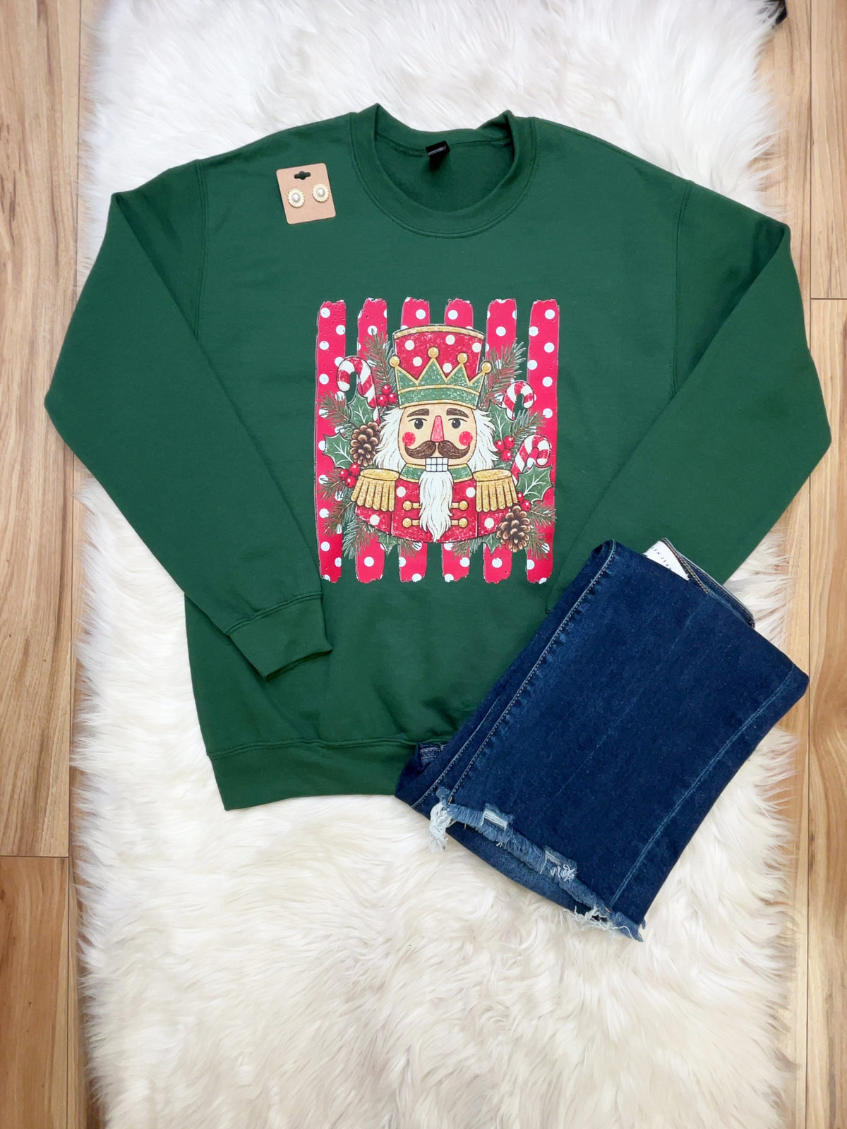 Holiday Nutcracker - Women’s Sweatshirt Top - by Gildan - True to Size
