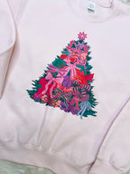 Christmas Bow Tree - Girls Sweatshirt Top - by Hanes