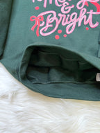 Merry and Bright - Girls Sweatshirt Top - by Gildan