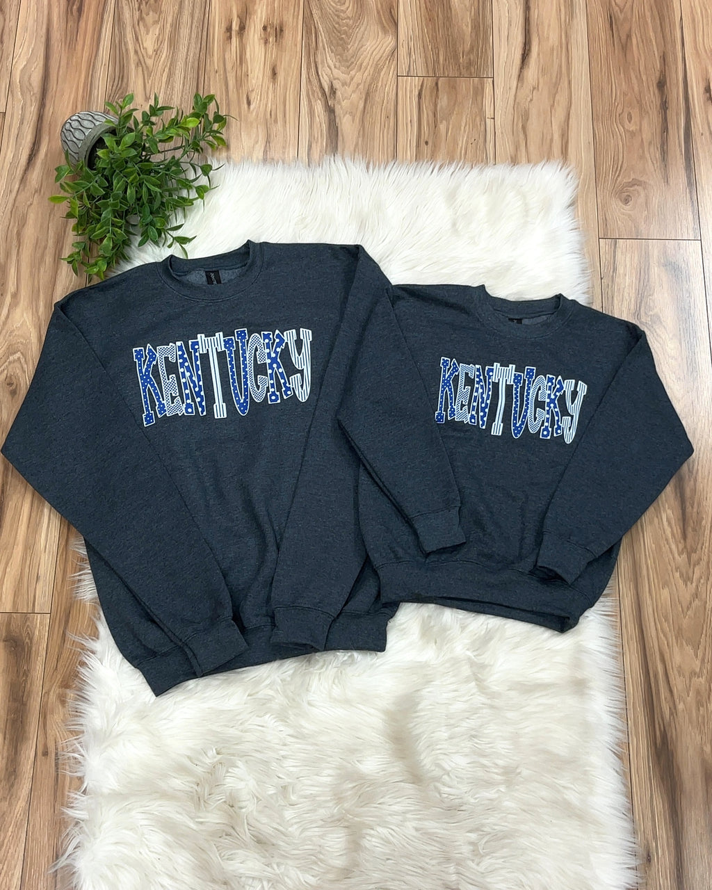 Kentucky Mixed Print - Girls Sweatshirt Top - by Gildan - True to Size