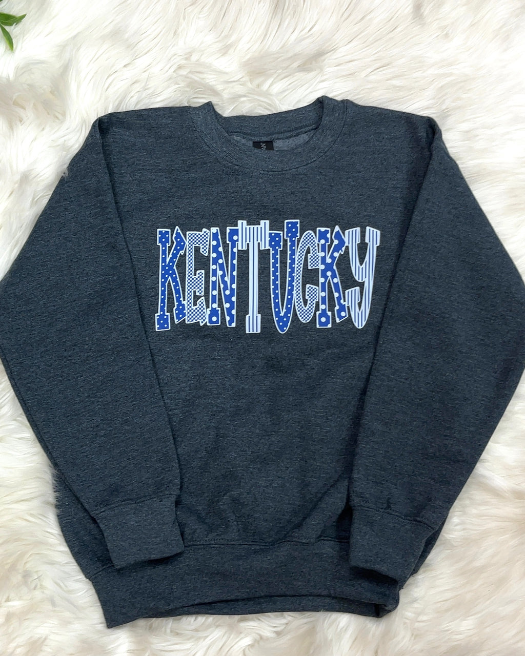 Kentucky Mixed Print - Girls Sweatshirt Top - by Gildan - True to Size