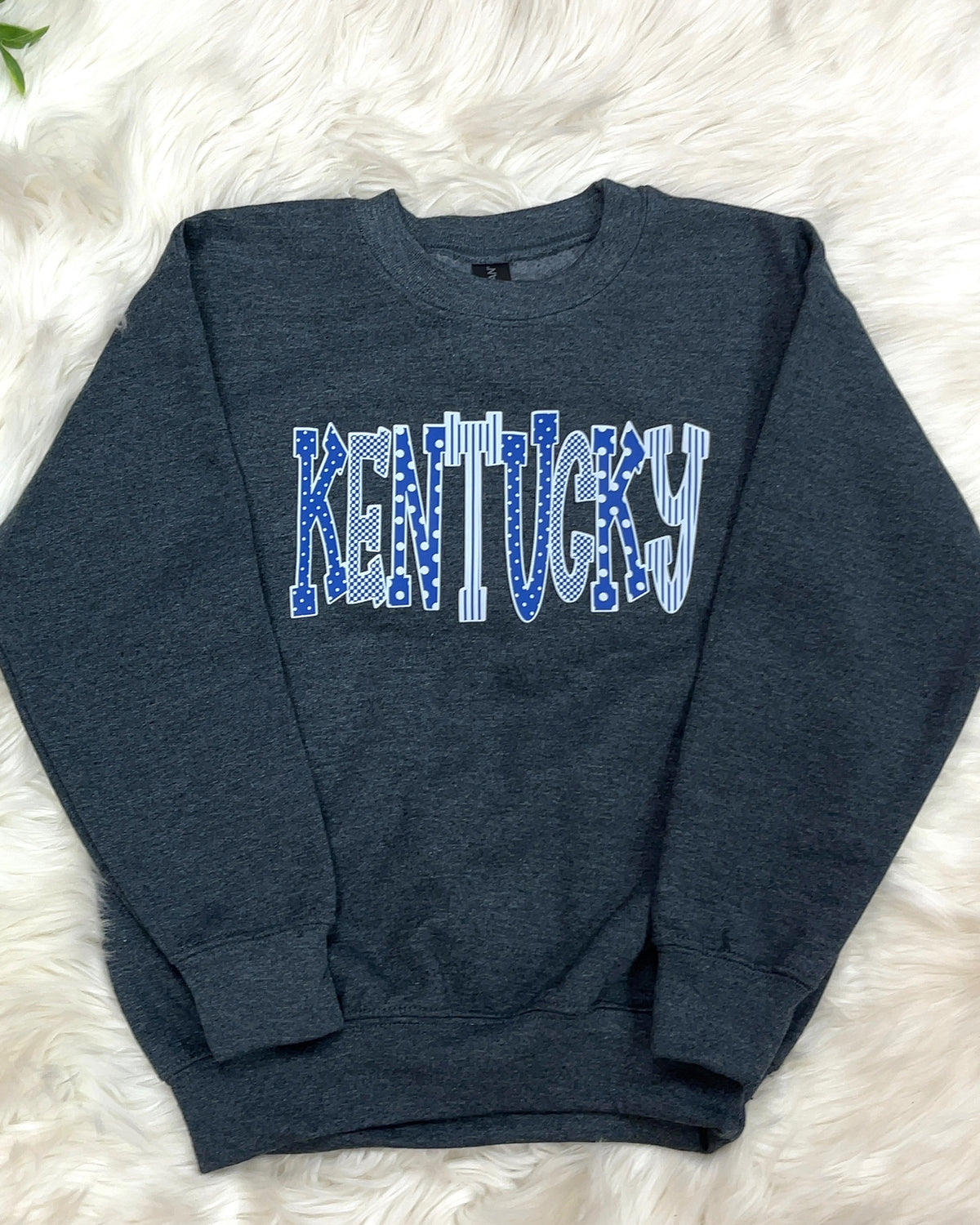 Kentucky Mixed Print - Girls Sweatshirt Top - by Gildan - True to Size