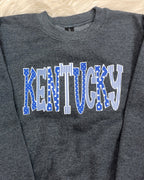 Kentucky Mixed Print - Girls Sweatshirt Top - by Gildan - True to Size