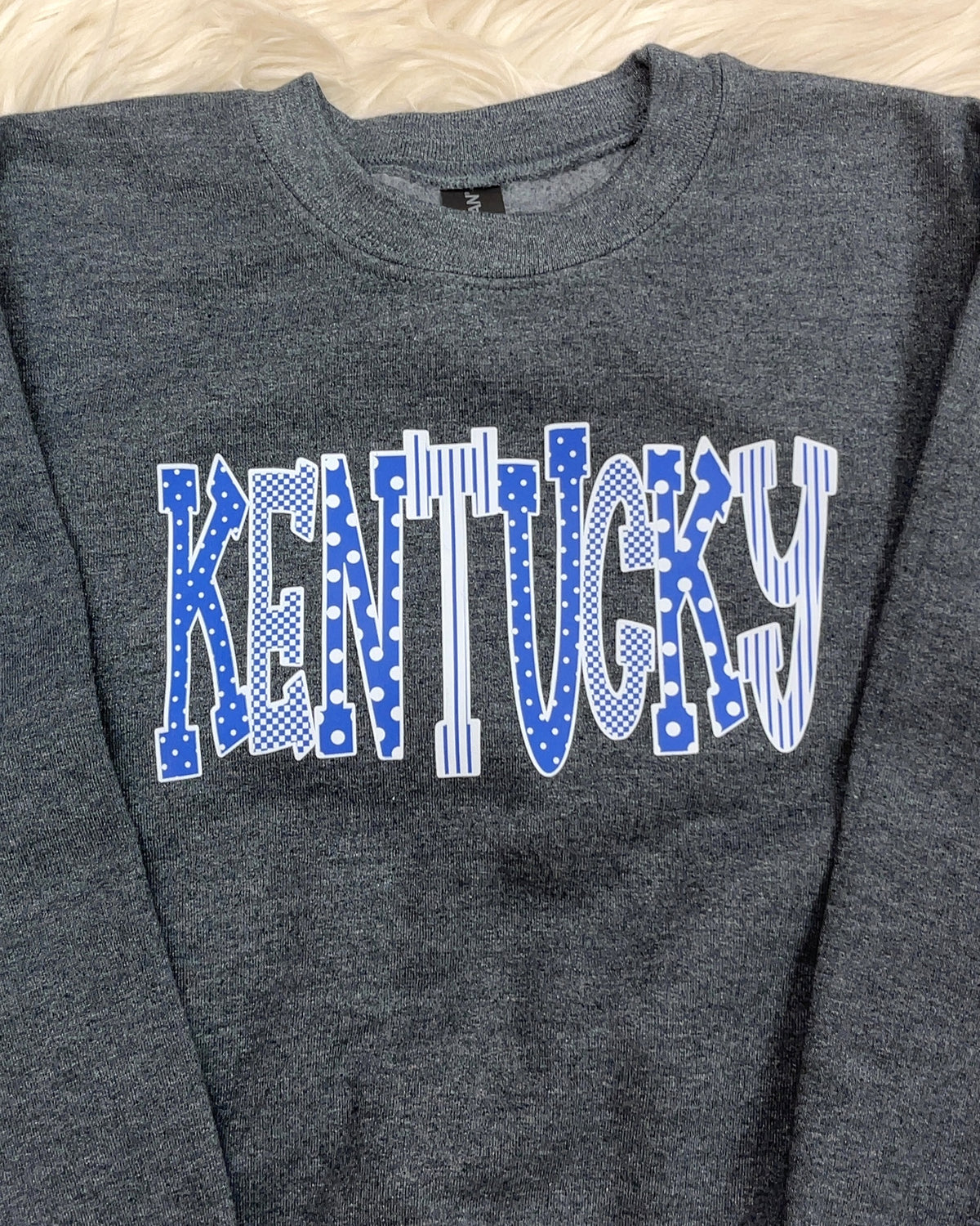 Kentucky Mixed Print - Girls Sweatshirt Top - by Gildan - True to Size