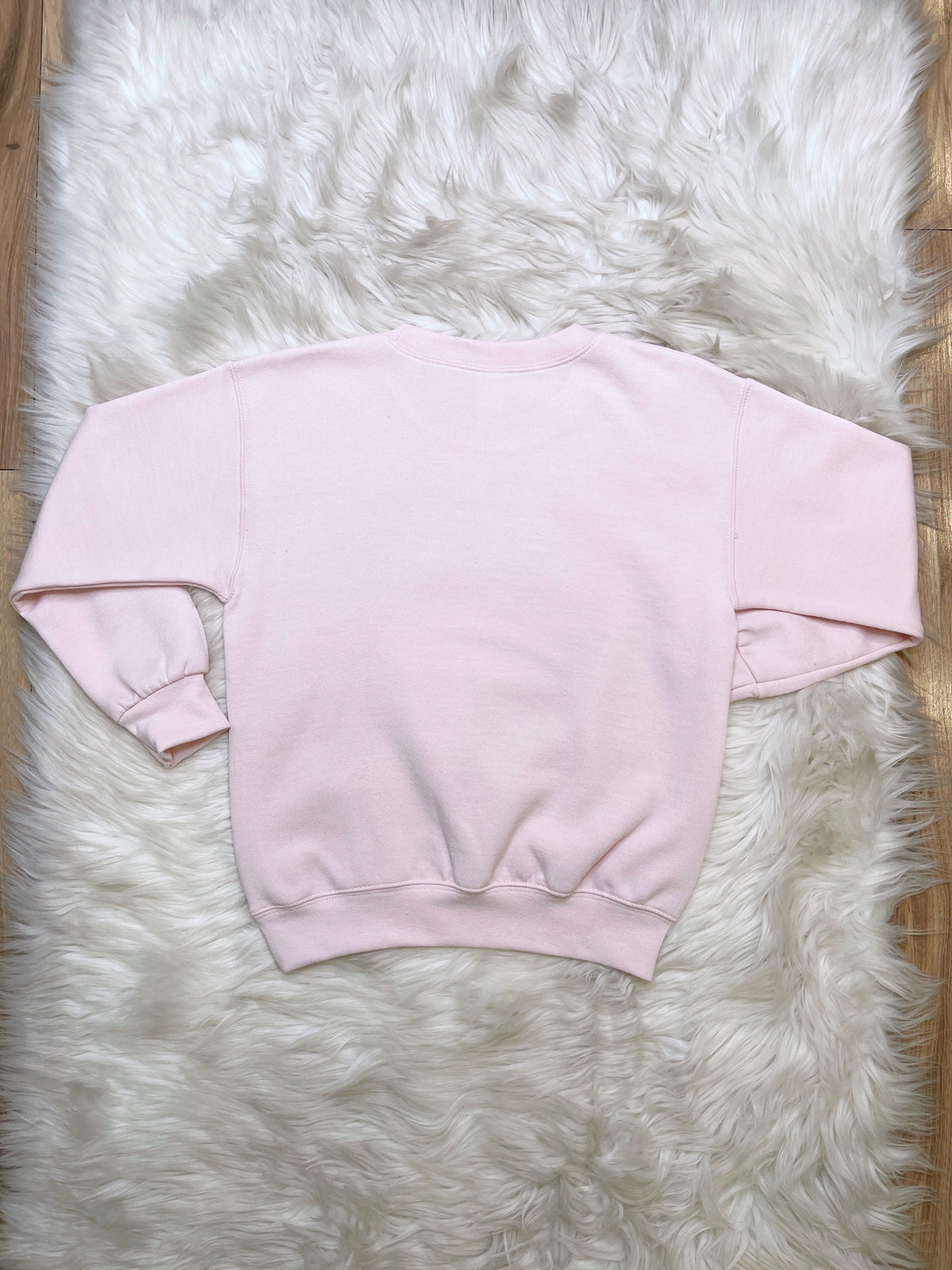 Light Pink Santa Portrait - Girls Sweatshirt Top - by Hanes