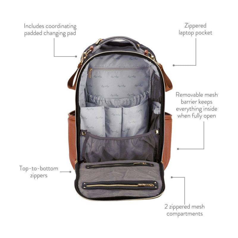 Coffee and Cream Boss Plus™ Backpack Diaper Bag - Mini Mee Boutique