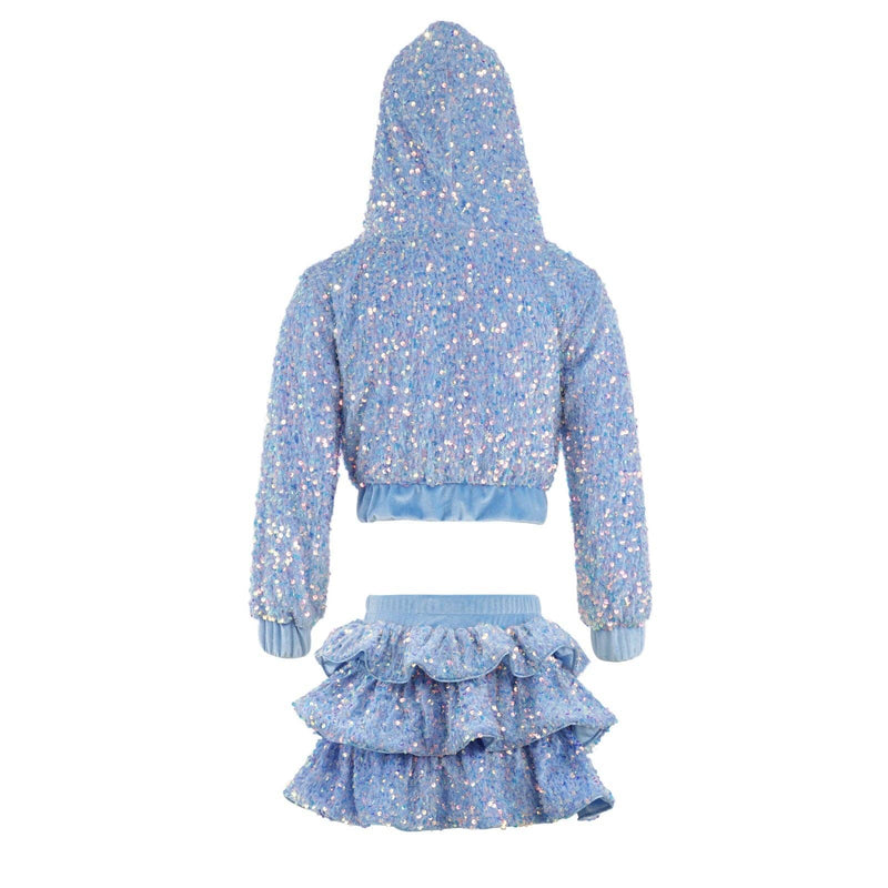 Blue Sequin Two Piece Set - Mini Mee Boutique