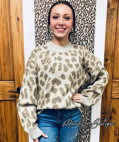 Cheetah Print Sweater