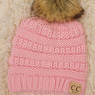 C.C Light Pink Baby Beanie