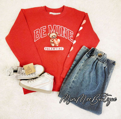 Be Mine "Teddy Bear" Sweatshirt - Mini Mee Boutique