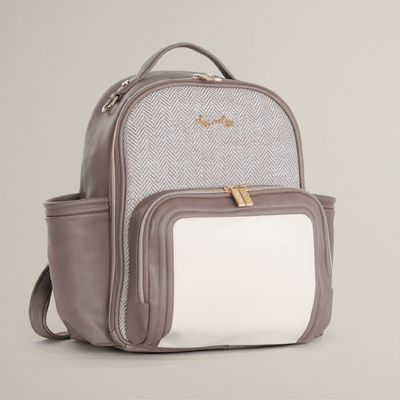 Itzy Mini Plus Vanilla Latte Diaper Bag Backpack