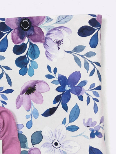 Violet Blooms Blanket