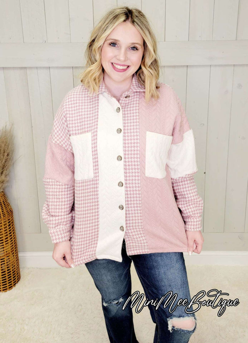 Pink Shacket with Pockets - Mini Mee Boutique