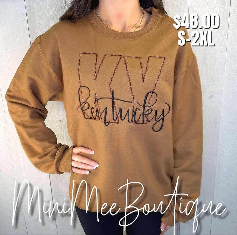 KY Embroidered Sweatshirt - Mini Mee Boutique