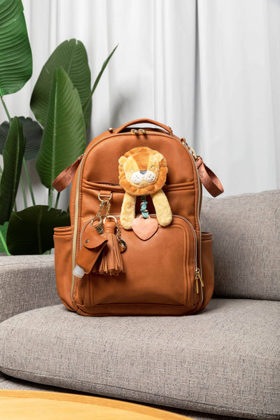 Cognac Boss Plus™ Backpack Diaper Bag - Mini Mee Boutique