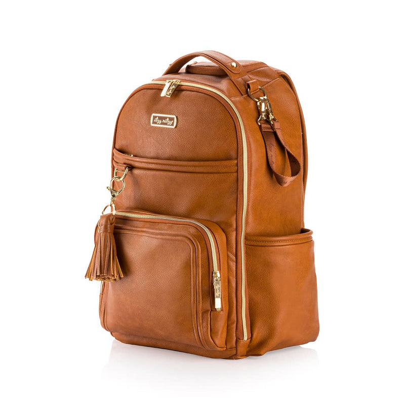 Cognac Boss Plus™ Backpack Diaper Bag - Mini Mee Boutique