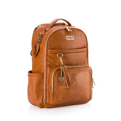 Cognac Boss Plus™ Backpack Diaper Bag - Mini Mee Boutique