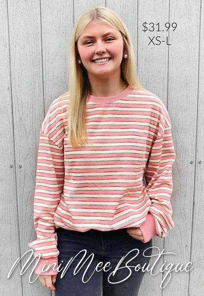 Candy Striped Top - Mini Mee Boutique