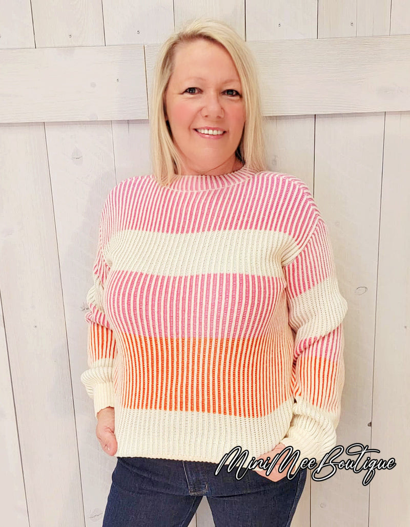 Multi-Stripe Sweater - Mini Mee Boutique