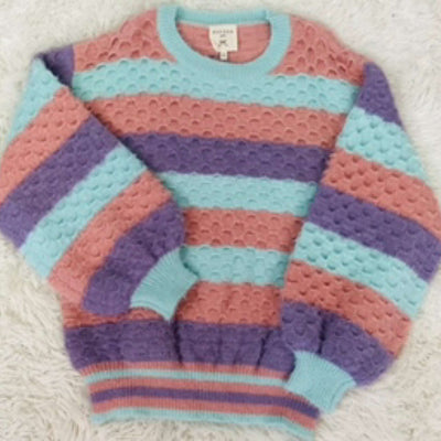 Girl's Striped Sweater - Mini Mee Boutique