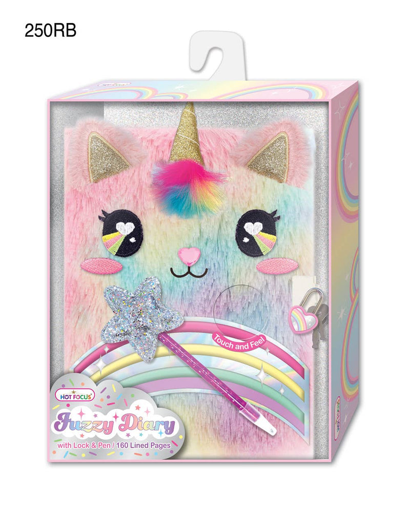 Fuzzy Diary, Rainbow - Mini Mee Boutique