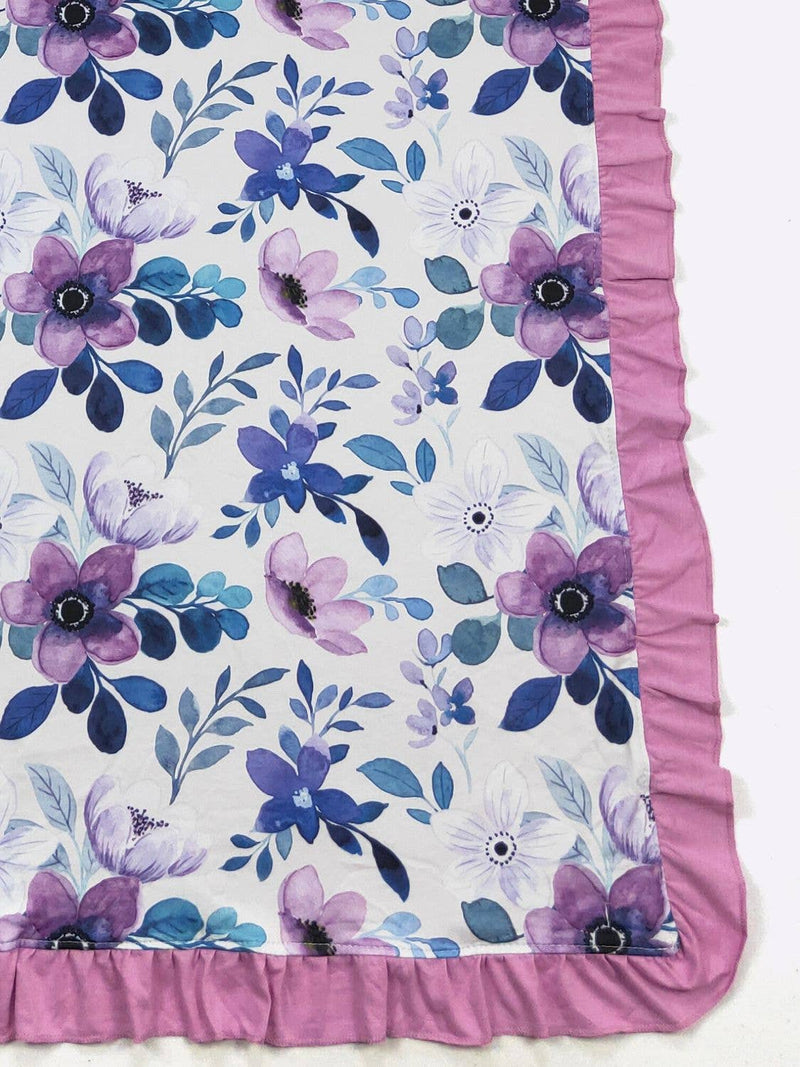 Violet Blooms Blanket