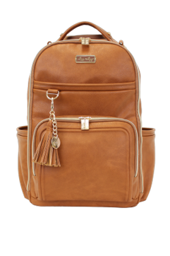 Cognac Boss Plus™ Backpack Diaper Bag - Mini Mee Boutique