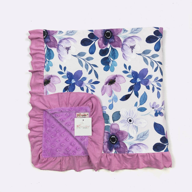 Violet Blooms Blanket