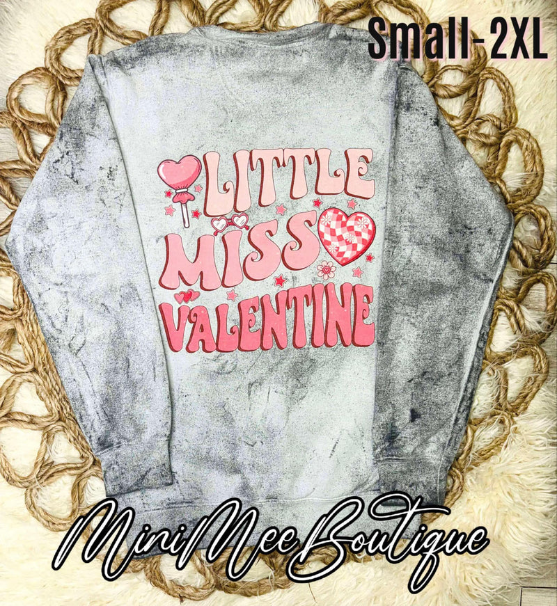 Little Miss Valentine Crewneck - Mini Mee Boutique