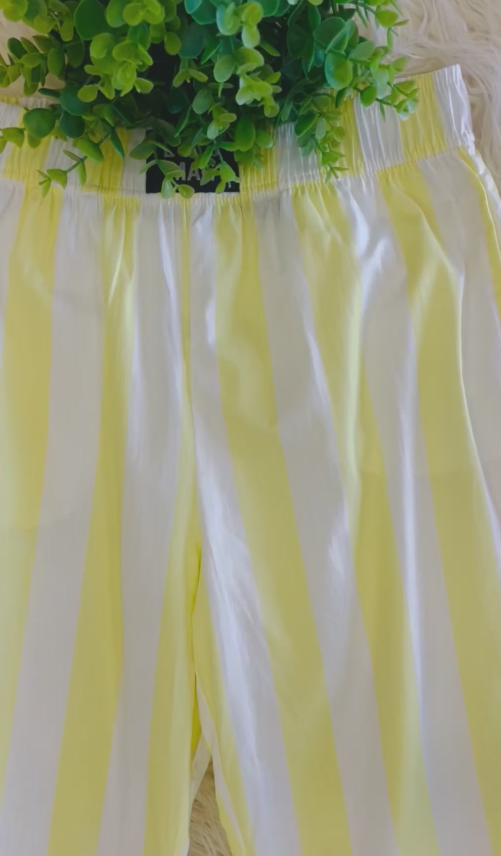 Women’s LuLu Mac Yellow Striped Pants