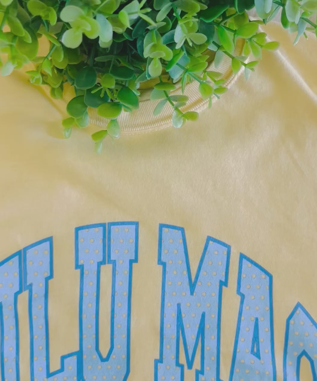 Women’s Polka Dot Butter Yellow LuLu Mac Tee