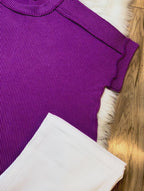 Women’s Zenana Plum Ribbed Top