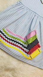 Girl’s Striped Crayon Dress