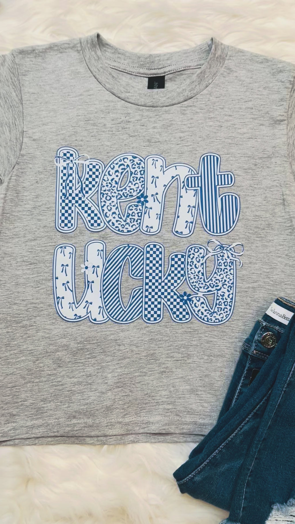 Girl’s Grey Kentucky Tee