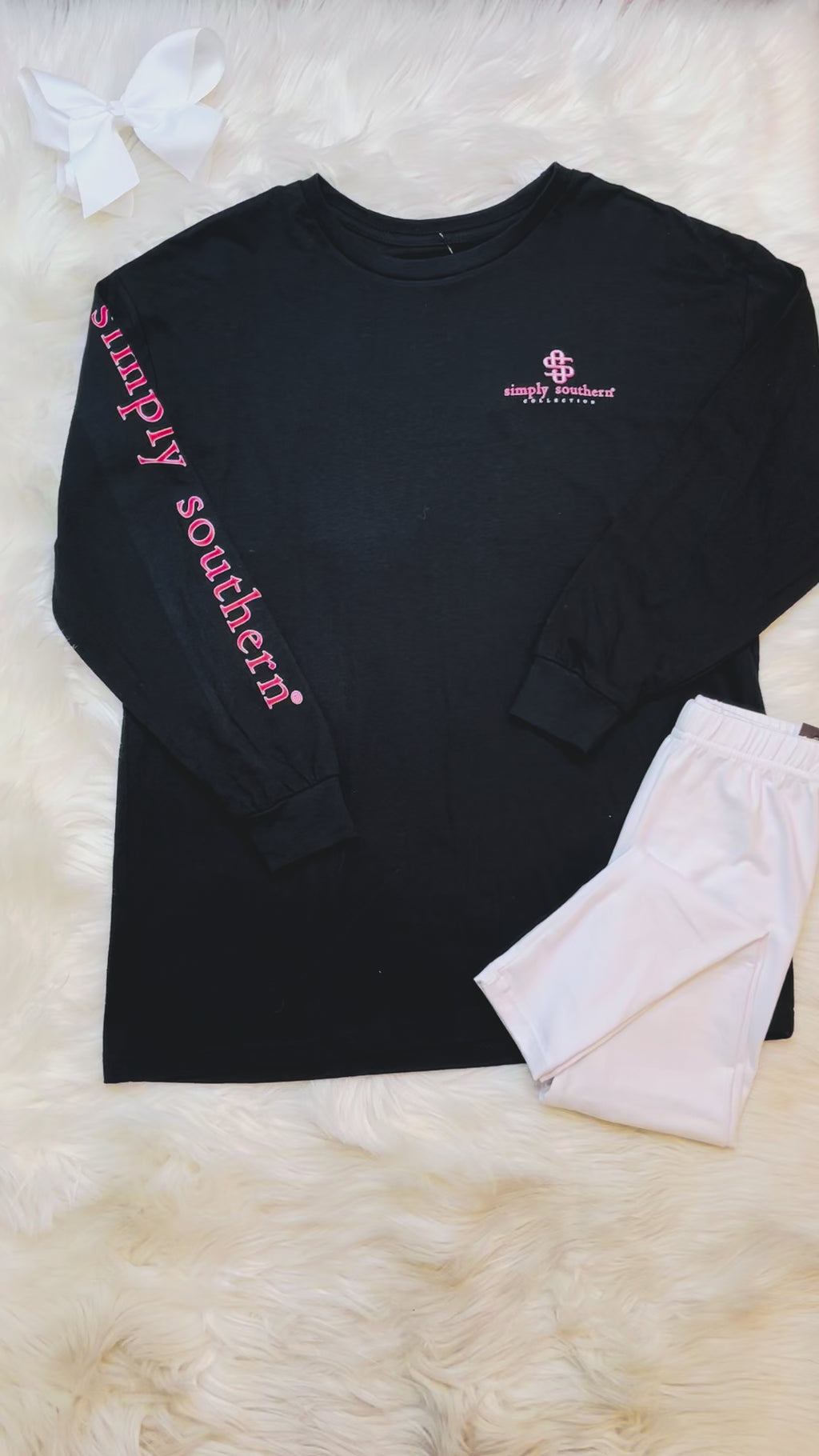 Girl’s Simply Southern Merry Christmas Long Sleeve Tee